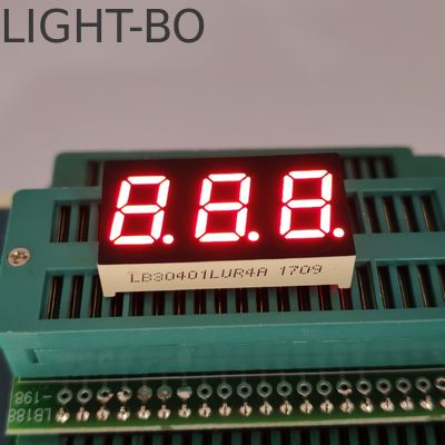 0.4in CC 3-digit 7-Seg LED، Ultra Bright Red Display برای شاخص دمای هوا