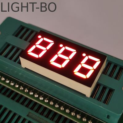 0.4in CA 3-digit 7-Seg LED، Ultra Bright Red Display برای شاخص دمای هوا