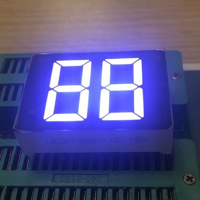 نمایشگر LED سفید آند معمولی 20 میلی متری 2 رقمی 7 بخش فوق العاده روشن برای آبگرمکن دیجیتال