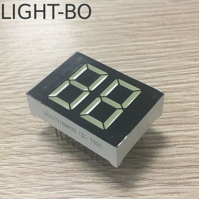 قیمت خوب نمایشگر LED 7 Segment 2 رقمی 20 میلی متری به رنگ سفید برای آبگرمکن دیجیتال آنلاین