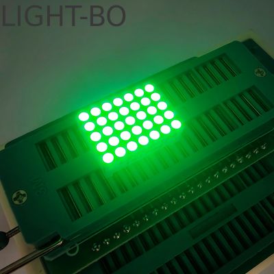 قیمت خوب 1.9mm Common Cathode DOT Matrix نمایشگر LED سبز خالص آنلاین