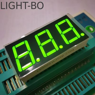 Ultra Bright White Grey Surface LED Display 7 Segment 3digit 14.2mm کاتود مشترک برای کنترلگر دما