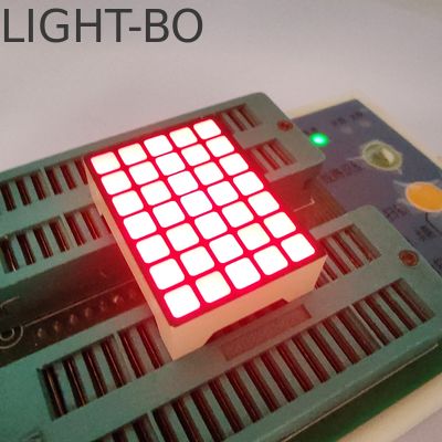 نمایشگر LED ماتریس نقطه ای 5*7 مربع قرمز فوق العاده روشن برای نشانگر طبقه آسانسور