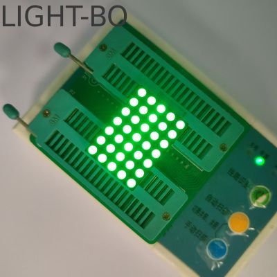 رنگ سبز خالص 3mm 5 X 7 Dot Matrix LED Display برای نشانگر ساعت منطقه زمانی دیجیتال