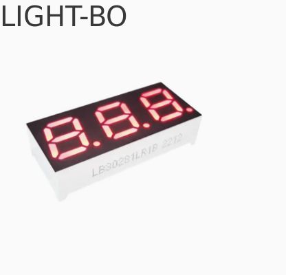 نمایشگر LED قرمز فوق روشن با کاتد مشترک 7 سگمنت 0.4 اینچی سه رقمی فشرده برای دستگاه قهوه ساز