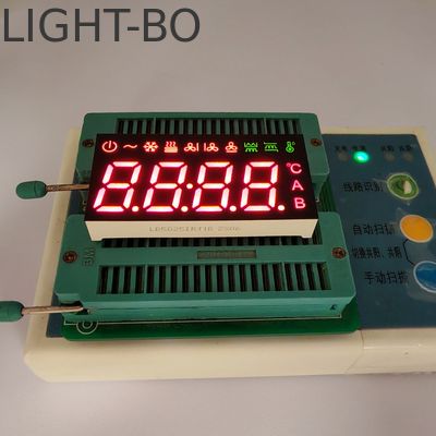 نمایشگر LED 7 Segment کاتد مشترک 4 رقمی برای کنترلر تهویه مطبوع
