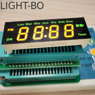 رنگ زرد/سبز 4 رقم 7 بخش LED برای کنترل تایمر
