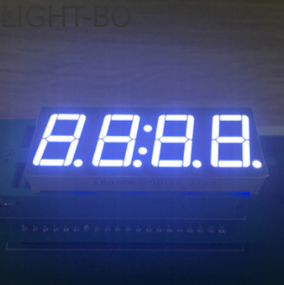 نمایشگر ساعت LED 7 Segment آند مشترک 0.56 اینچی 4 رقمی سفید فوق العاده روشن برای تایمر دیجیتال