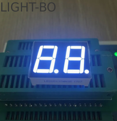 نمایشگر LED هفت قسمتی دو رقمی 0.56 اینچی سفید فوق العاده روشن، آند مشترک برای پنل تجهیزات