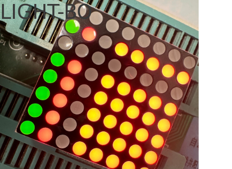 قیمت خوب LED Display Stabler Performance دو رنگ قرمز/سبز 3mm 8*8DOT ماتریس برای نشانه های متحرک آنلاین