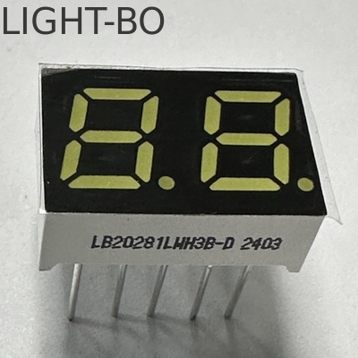 قیمت خوب سپر روشن سفید 2 رقم 7 میلی متر 7 بخش صفحه نمایش LED کاتود مشترک برای لوازم خانگی آنلاین