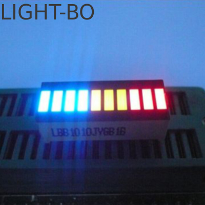 25.4x10.1mm ماژول های صفحه نمایش LED چند رنگی 10 بخش لایت بار