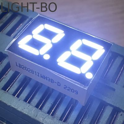 قیمت خوب 2 Digit 7mm 7 Segment LED Display Common Anode White for Home Appliances آنلاین