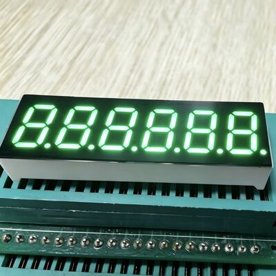 صفحه نمایش LED سبز خالص 6 رقمی 0.36 اینچی 7 بخش، به طور گسترده ای برای صفحه ابزار استفاده می شود