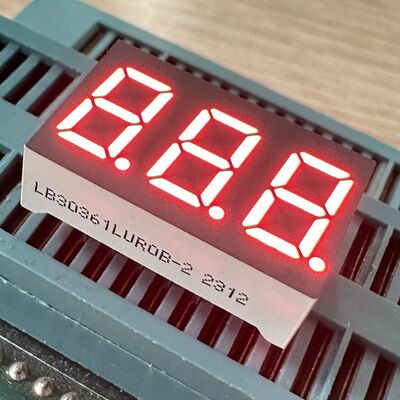قیمت خوب Ultra Bright Red Triple Digit 9.2mm 7 Segment LED Display کاتود مشترک برای پانل ابزار آنلاین