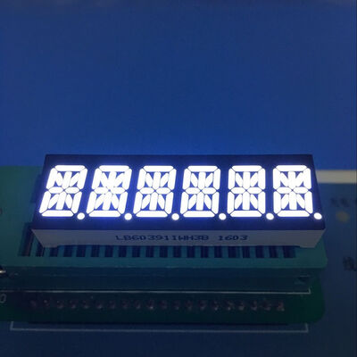 قیمت خوب Ultra Bright White 0.39 اینچ 6 رقم 14 بخش آلفانومریک LED Display Common Anode برای پانل ابزار آنلاین