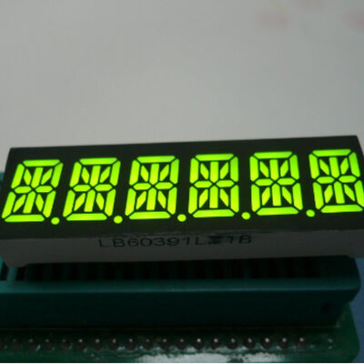 قیمت خوب صفحه نمایش ال ای دی Ultra Bright 14 Segment با آنود مشترک برای طول عمر عملیاتی طولانی در برنامه های الکترونیکی آنلاین