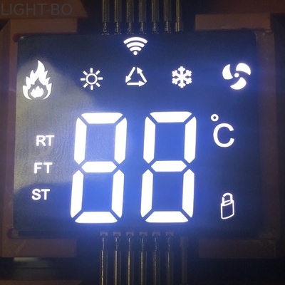 Ultra Thin Custom LED Display SMD White 7 Segment برای کنترل کننده های تهویه مطبوع