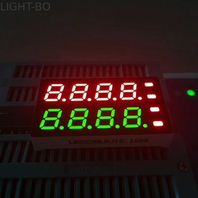 دو رنگ 8 رقمی 7 عدد LED نشانگر شدت درخشندگی بالا نصب آسان