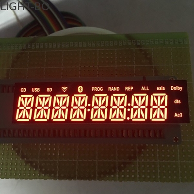بلوتوث الفبایی عددی LED نمایش 8 رقمی 14 بخش نصب فوق العاده قرمز آسان است