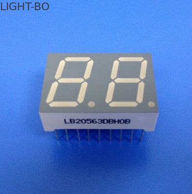 RoHS سازگار با 2 رقمی 7 سگمنت LED صفحه نمایش آند مشترک فوق العاده روشن آسان مونتاژ