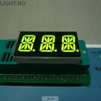 Super Amber Triple Digit 14 Segment LED نمایشگر تمام رنگ 0.56 اینچ برای نشانگر دیجیتال