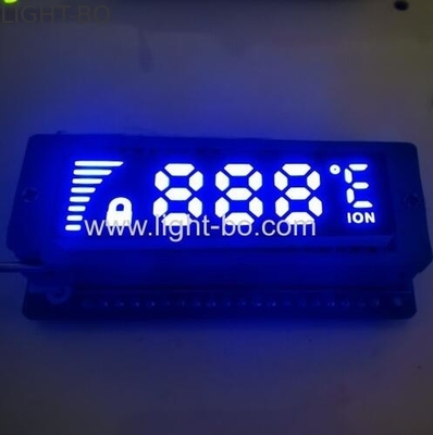 Ultra Thin Customized White Color 7 Segment LED Display Common Anode برای کنترل کننده ی دما