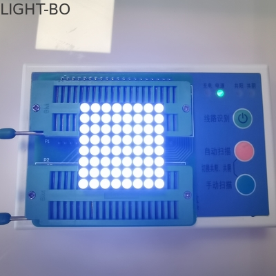 635nm 100mcd 8 X 8 Dot Matrix LED صفحه نمایش زرد قسمت سیاه و سفید
