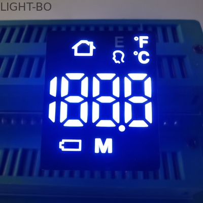 فوق العاده سفید 6 پین 120mcd 80mW 20mA 7 بخش صفحه نمایش LED