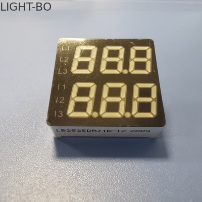 18 میلی متر ارتفاع 7 قطعه صفحه نمایش LED 80 میلی وات دو خط 4 رقمی برای پانل ابزار