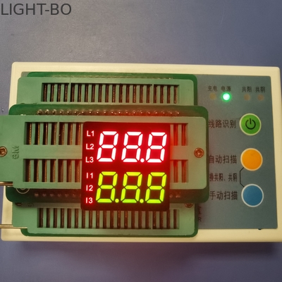 قیمت خوب نمایشگر LED دو ردیف 8.6 میلی متری ارتفاع 7 قطعه ای با دو رقمی 3 رقمی آنلاین