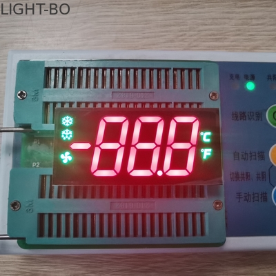 635nm نمایشگر سه رقمی LED 17 میلی متر ارتفاع برای کنترل کننده یخچال