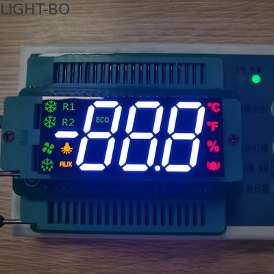 نمایشگر سه گانه 0.67 اینچ با ارتفاع 7 قطعه نمایشگر LED 80000 ساعت برای یخچال