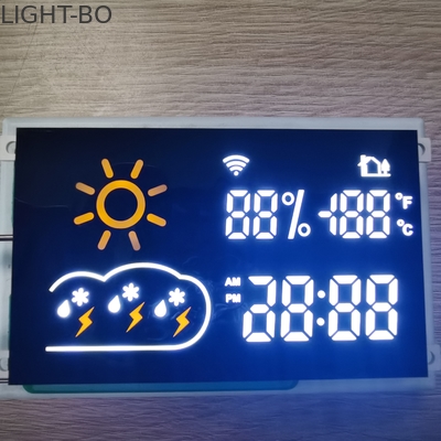 صفحه نمایش LED 7 بخش ROHS 80mcd برای ماژول پیش بینی آب و هوا