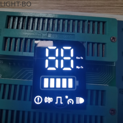 صفحه نمایش روشن سفید سفارشی 2 رقمی 7 بخش LED 0.40 اینچ