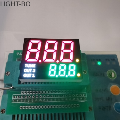 19 میلی متر ارتفاع 7 قطعه صفحه نمایش LED قالب دو خطی کاتد مشترک 35 mcd