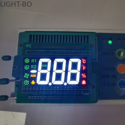 نمایشگر LED فوق العاده سفید/قرمز/زرد/سبز 3 رقمی 7 بخش برای کنترل دما