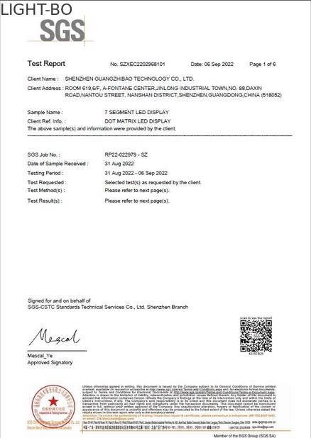 چین Shenzhen Guangzhibao Technology Co., Ltd. گواهینامه ها