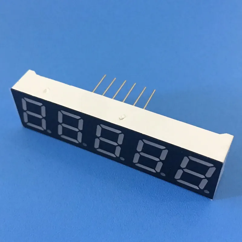 صفحه نمایش LED 7 بخش 0.39 اینچ 5 رقم کاتود مشترک قرمز فوق العاده روشن برای تبدیل فرکانس دیجیتال 2