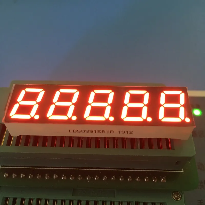 صفحه نمایش LED 7 بخش 0.39 اینچ 5 رقم کاتود مشترک قرمز فوق العاده روشن برای تبدیل فرکانس دیجیتال 3