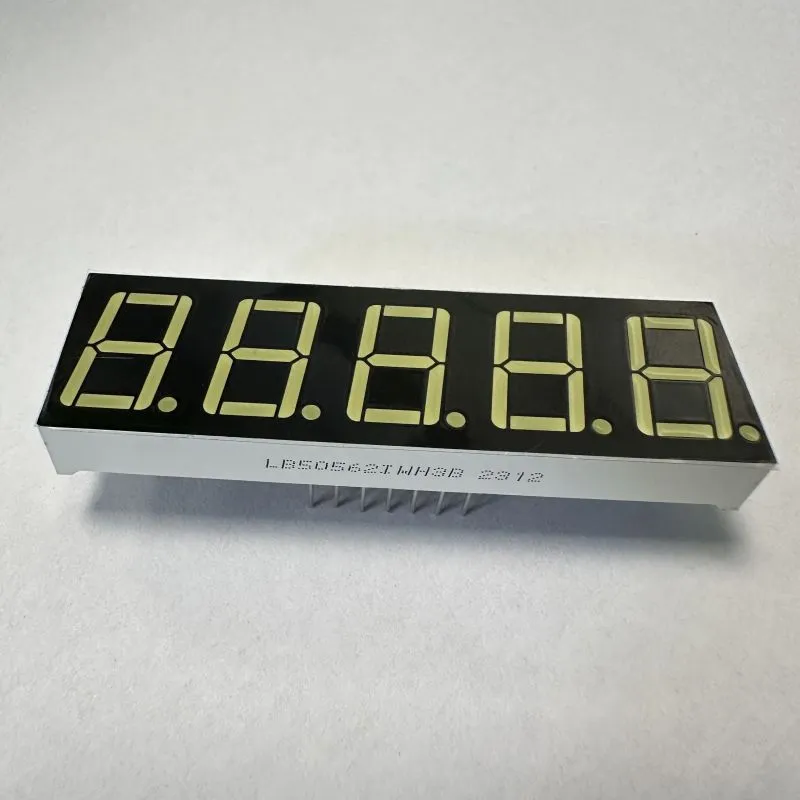 0.56 اینچ 5 رقمی Ultra Bright White 7 Segment LED Display کاتود مشترک برای کنترل فرآیند 2