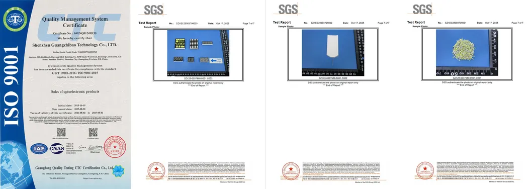 LED Display Stabler Performance دو رنگ قرمز/سبز 3mm 8*8DOT ماتریس برای نشانه های متحرک 3