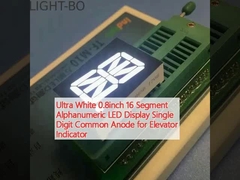 Ultra White 0.8inch 16 Segment Alphanumeric LED Display یک رقمی آنود مشترک برای شاخص آسانسور