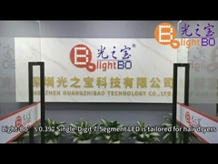 نمایشگرهای LED تک رقمی 7 سگمنتی 0.39 اینچی آند مشترک سفید برای سشوار