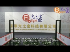 صفحه نمایش LED ماتریس نقطه‌ای کهربایی 8 در 8 با اندازه 3 میلی‌متر و 1.26 اینچ