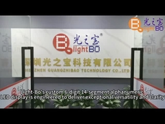 صفحه نمایش LED سفارشی سبز 0.39 اینچ 6 رقم 14 بخش برای صفحه ابزار