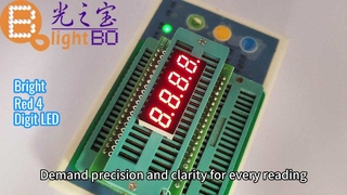 نمایشگر LED 4 رقمی فوق العاده روشن قرمز 7 قسمتی برای پانل های ابزار