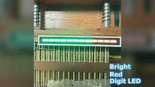 نمایشگر LED با رقم قرمز فوق العاده روشن