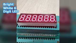 صفحه نمایش LED 0.36 اینچی 6 رقمی سفید 7 بخش