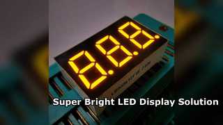 صفحه نمایش LED فوق العاده روشن برای مترهای پانل صنعتی